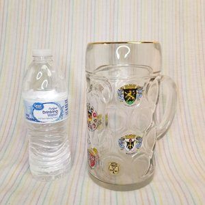 Large Glass Wittig Hadamar Tankard Stein Mug Germany Bundesrepublik Deutschland